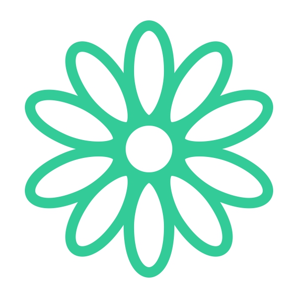 600x600 Daisy Flowers Cuttable Design Cut File. Vector, Clipart, Digital