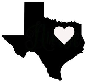 300x278 Texas Heart Vinyl Decal Sticker Car Window Wall Large Tx Houston