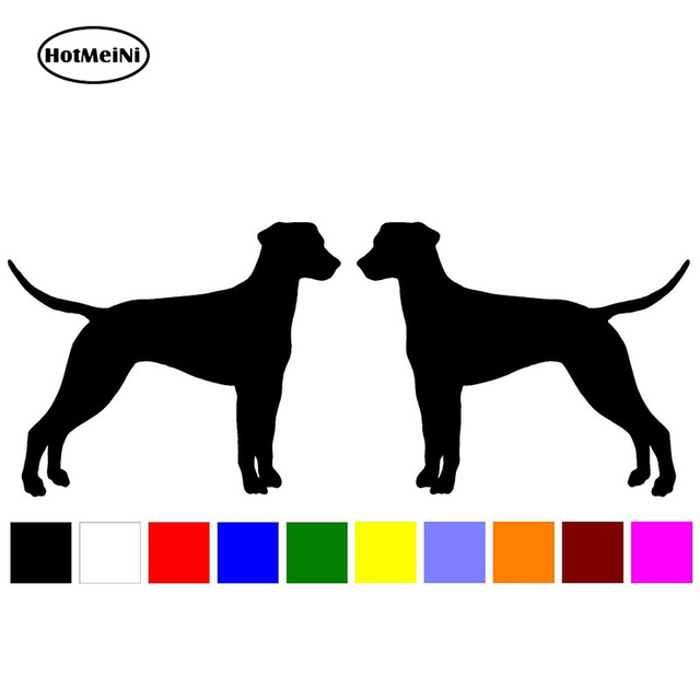 640x640 Hotmeini 12cm 2 Dalmatian Dog Breed Right Left Silhouette Vinyl