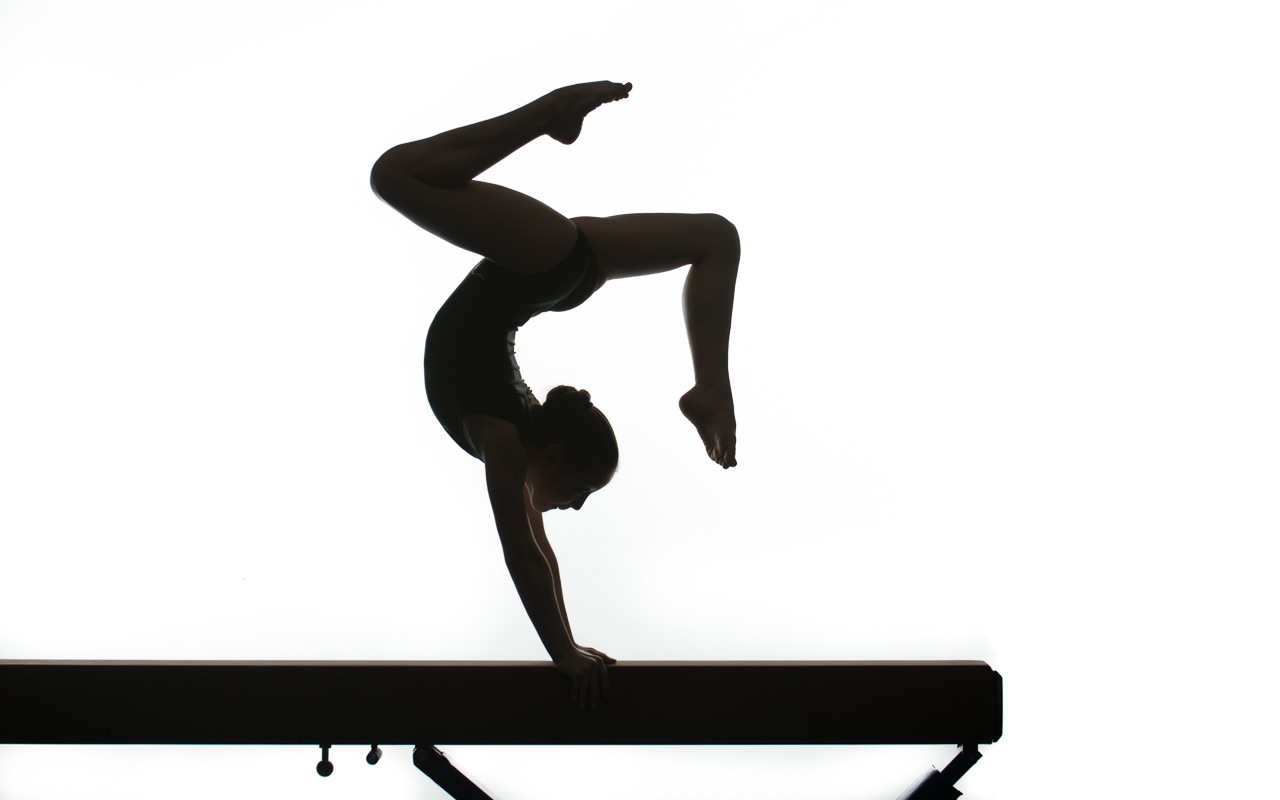 1280x800 Gymnast Clipart Leap