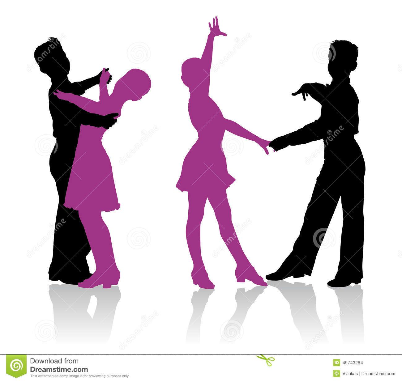 1300x1236 Silhouettes Of Kids Dancing Ballroom Dance