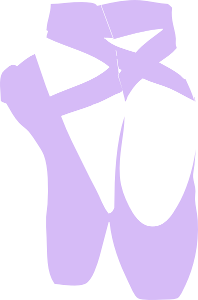 396x598 Purple Pointe Shoes Clip Art