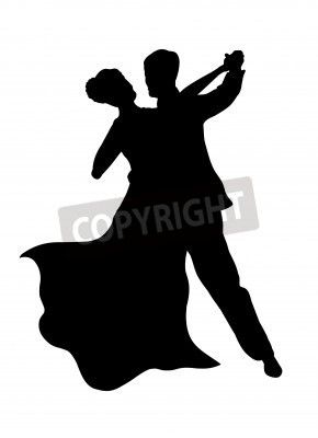 290x400 Ballroom Dance Shoe Silhouette