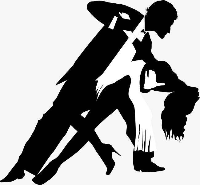 650x600 Double Dance Silhouette, Dancing Silhouette, Dance Silhouette