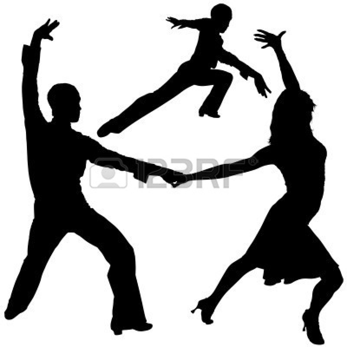 1200x1200 Dance Silhouette Clipart Black And White Collection