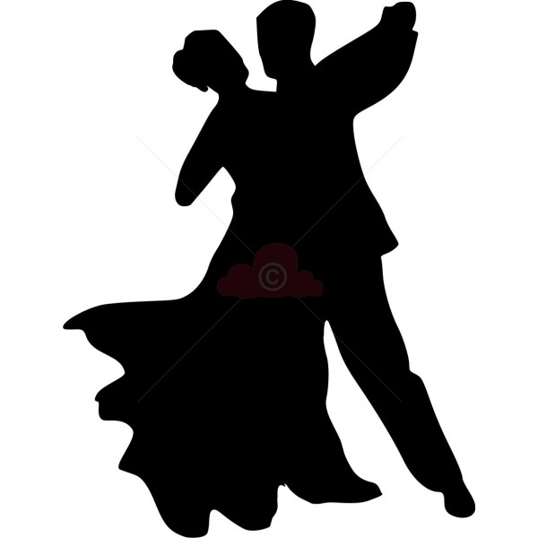 600x600 Dancing Silhouette Clipart