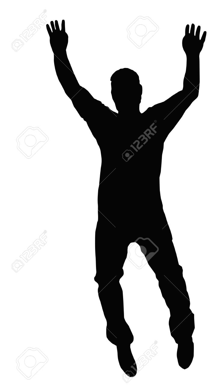 731x1300 Leap Silhouette Clipart