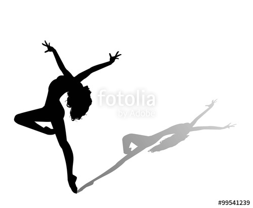 500x411 Dancer Silhouette Stock Image And Royalty Free Vector Files