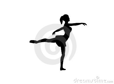 400x297 Silhouette Of A Ballet Dancer Clipart Panda