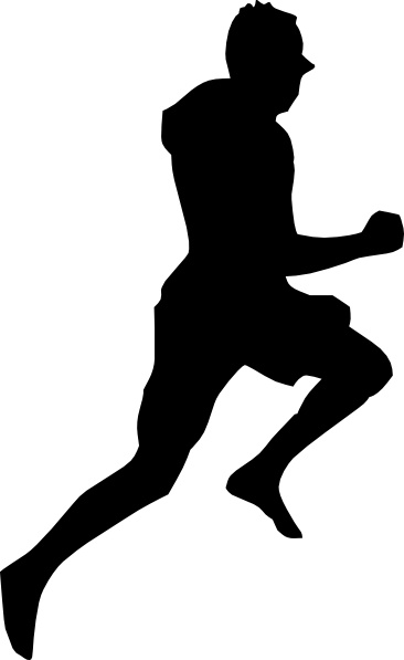 366x597 Jumping Dancing Silhouette Running Clip Art Free Vector In Open