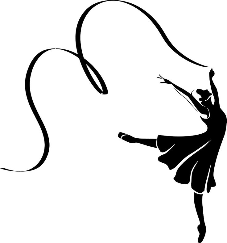 736x787 Ribbon Dancer Silhouette Clipart