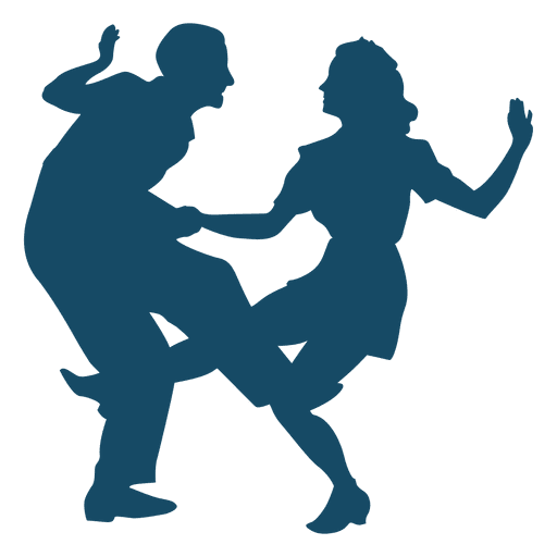 512x512 Lindy Hop Dance Big Kick Silhouette