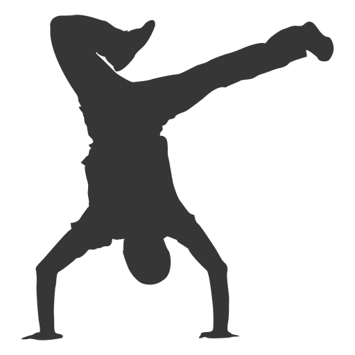 512x512 Break Dancing Silhouette