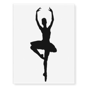 307x307 Ballerina Temporary Tattoos Zazzle