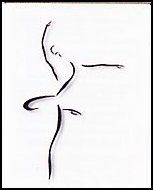153x190 Dancer's Silhouette Temporary Tattoo Measures 1.5 X 2 Inches
