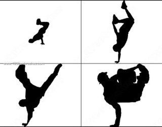 320x250 Dancer Silhouette Tattoos 627 Photoshop Free Brushes Download