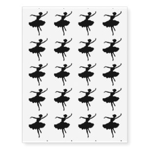307x307 Ballet Temporary Tattoos Zazzle