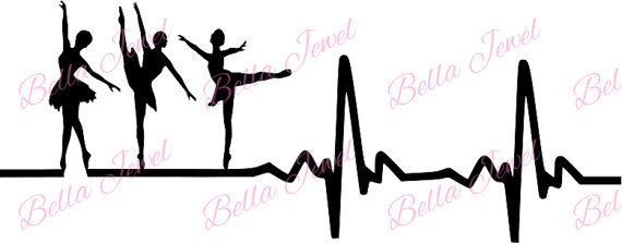 570x223 Ballet Dancer Svg, Ballet Svg, Dancer Svg, Heartbeat Svg, My Heart