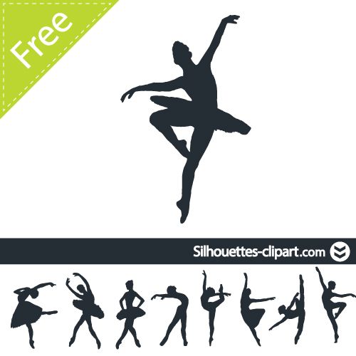 500x500 Ballerina Silhouette Silhouettes Ballerina