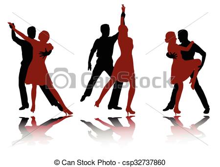 450x342 Tango Dancers Silhouettes