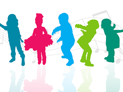 400x300 Silhouette Dancing Kids By Alison Hayes