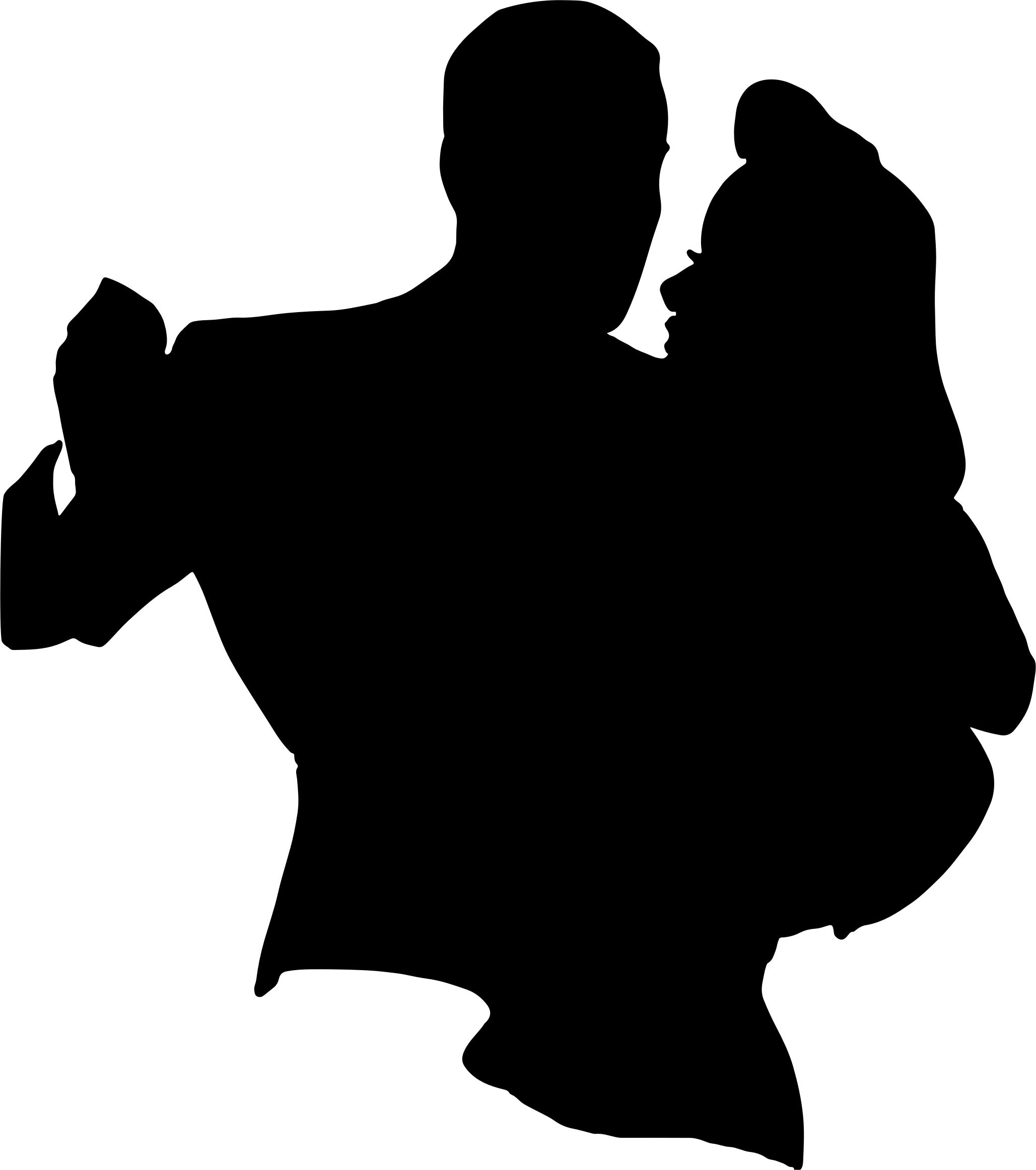 2057x2324 Retro Dancing Couple Silhouette Icons Png