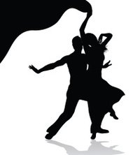 190x222 Dancing Silhouettes Premium Clipart