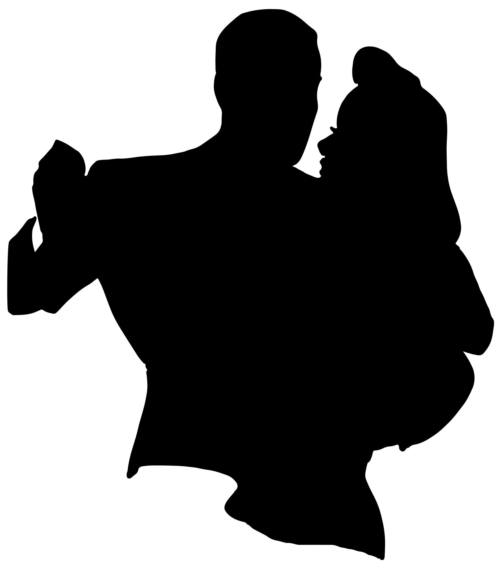 1752x1983 Retro Dancing Couple Silhouette Clipart