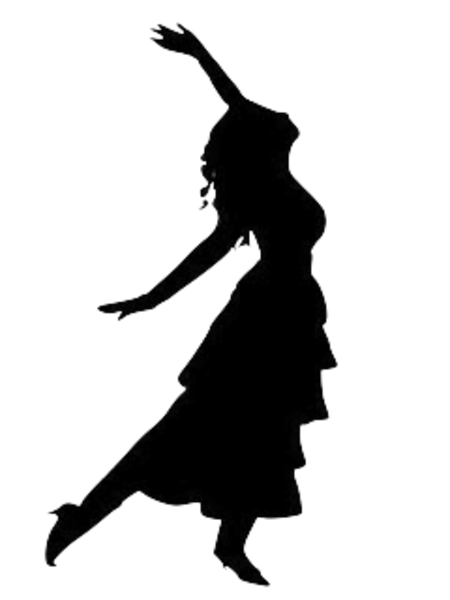 450x600 Dancing Girl Silhouette Free Images