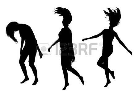 450x318 Silhouette Girl Jumping Clipart Fee Collection