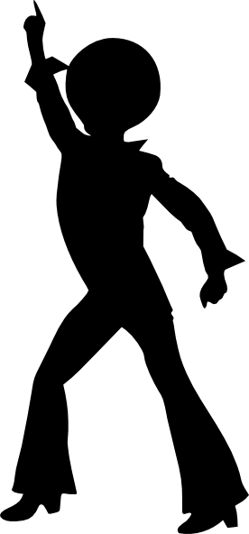 276x592 Disco Dancing Male Clip Art