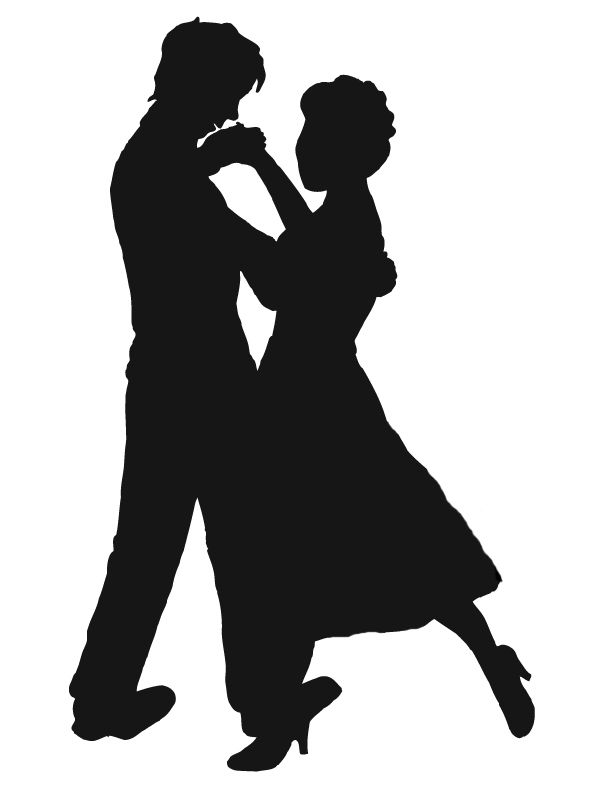 612x792 Clipart Dancers Silhouette