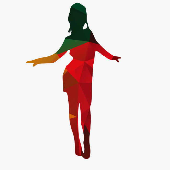 650x651 Cartoon Dancing Man Vector Silhouettes, Decorative Pattern