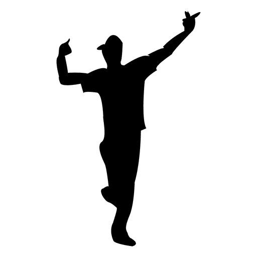 512x512 Boy Dancing Silhouette