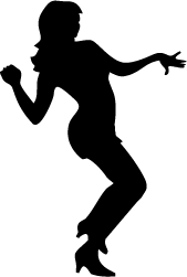 169x251 Woman Dancing Silhouette Silhouette Of Woman Dancing