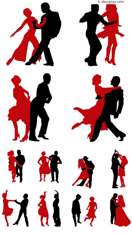 Dancing Silhouette Vector