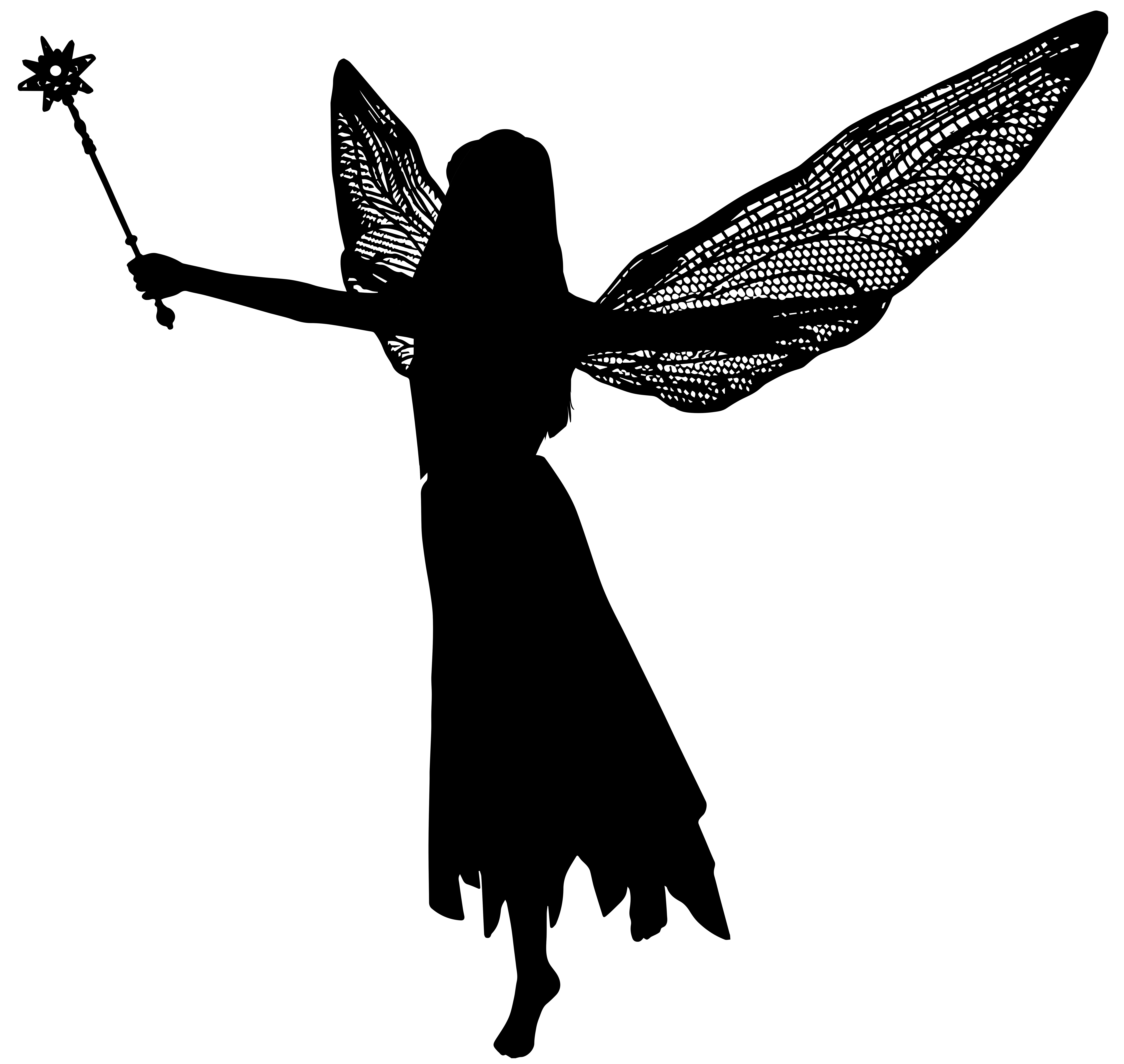 8000x7574 Free Fairy Silhouette
