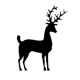 270x270 Reindeer Silhouette Stencil 08 ~ Loads Of Free Stencils On This