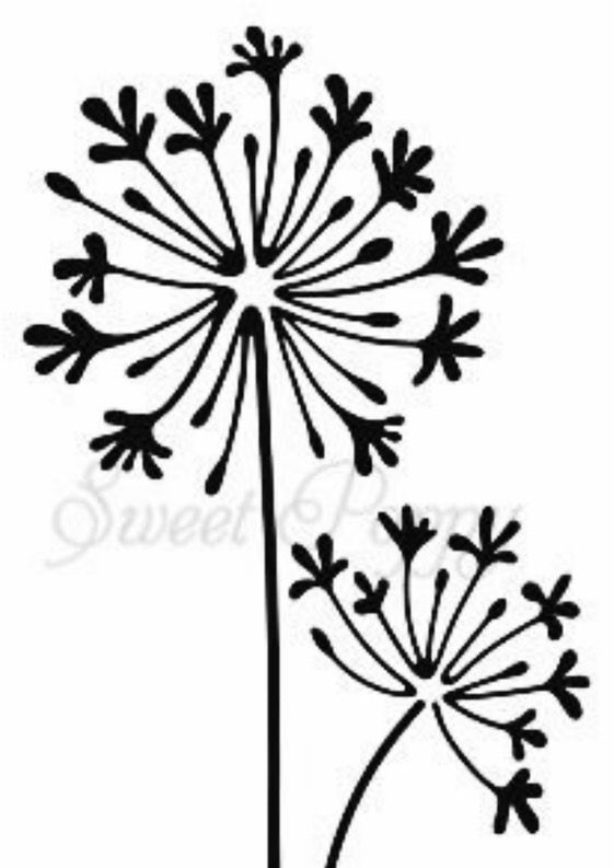 561x793 Dandelion Dandelions, Stenciling And Silhouette