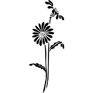 300x300 Flowers Silhouette Clipart, Cliparts Of Flowers Silhouette Free