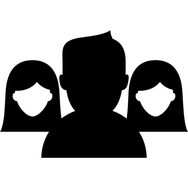 626x626 Group Close Up With Man Dark Silhouette In Front Icons Free Download
