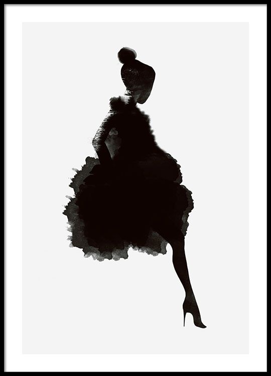 540x750 Stylish Poster, Dark Silhouette On A Gray Background. Weren'T We