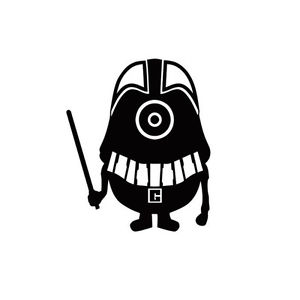 300x300 Minion Star Wars Darth Vader Macbook Laptop Car Window Wall Helmet