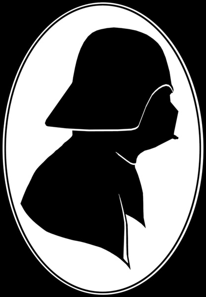 416x600 Vader Profile Silhouette