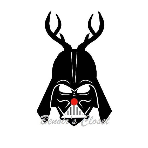 570x570 Darth Vader Reindeer Svg File, Vector, Cricut, Silhouette