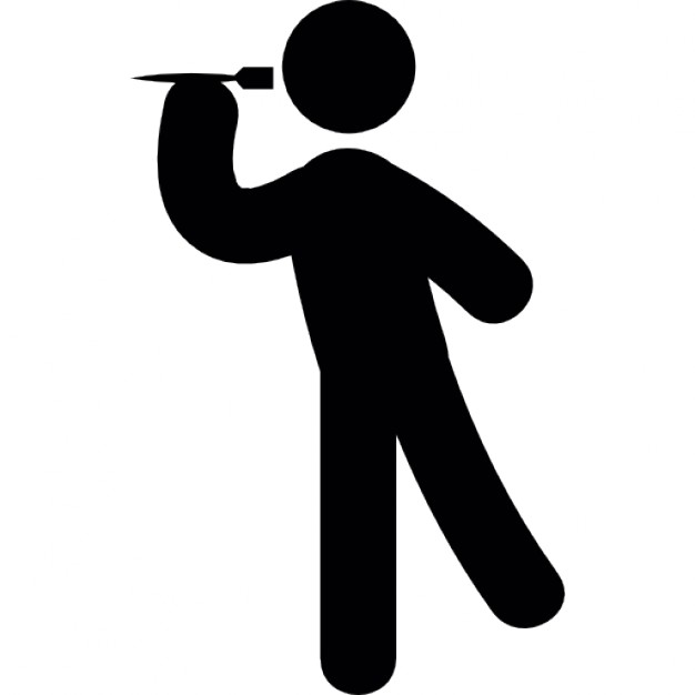 626x626 Man Throwing A Dart Icons Free Download