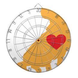 260x260 Silhouette Hearts Dart Boards Zazzle