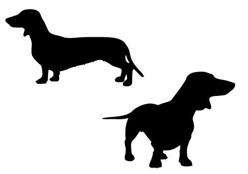 500x350 Dachshund Silhouette Clip Art
