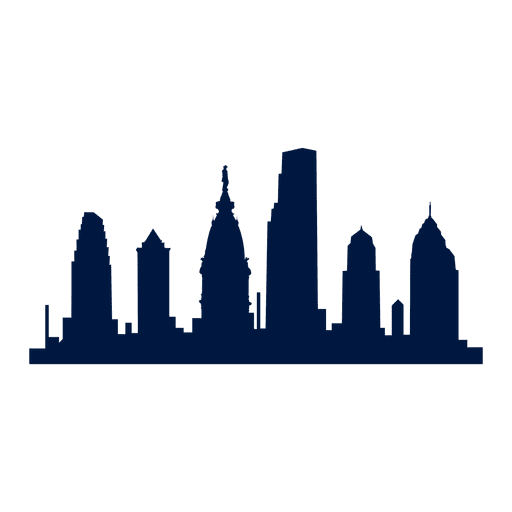 512x512 Philadelphia Skyline Silhouette