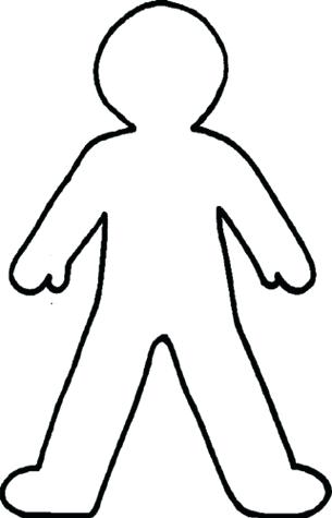 305x475 Body Chalk Outline Clip Art Human Printable Free Download Best
